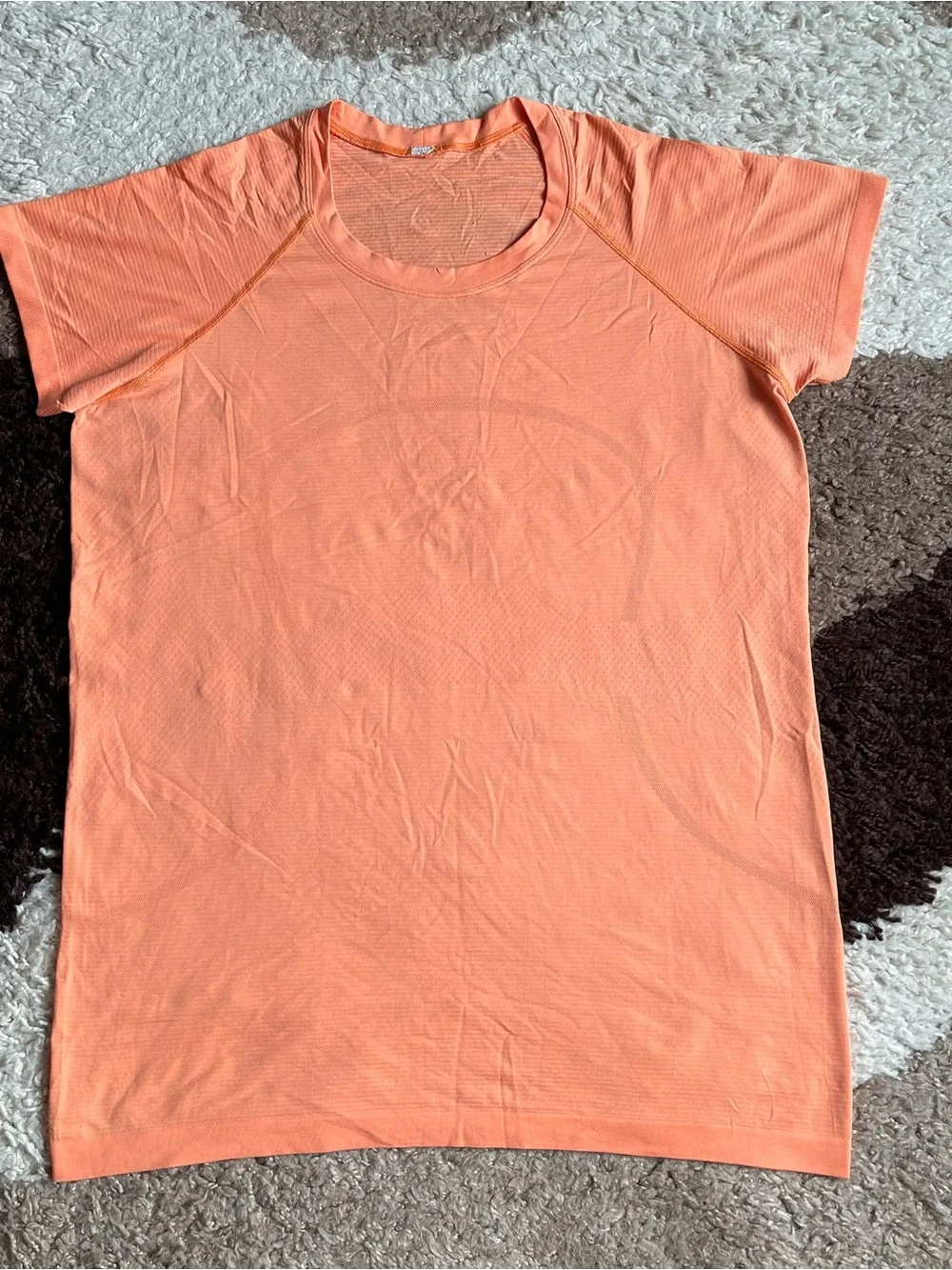 Lululemon Swiftly Tech Short Sleeve Shirt 2.0 Sz 14 In Orange Soda / Orange Soda